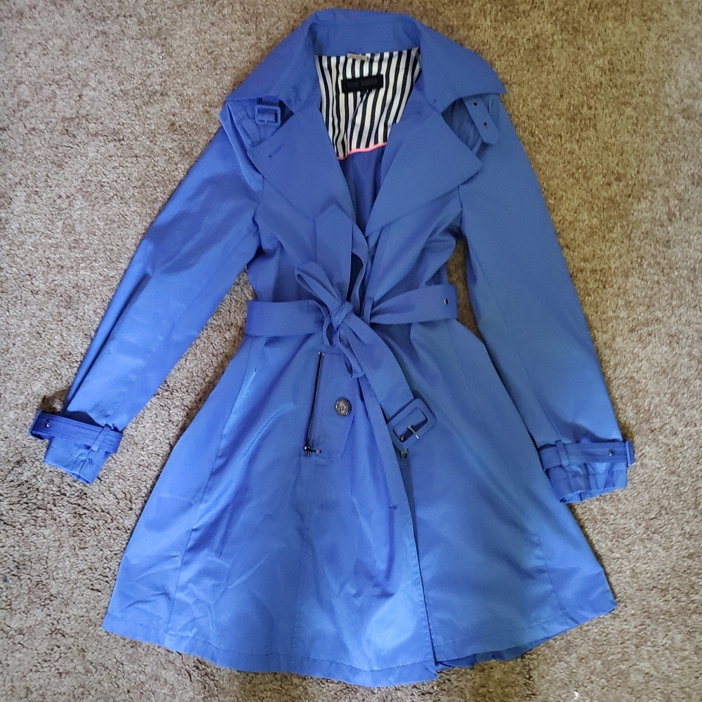 Steve Madden Periwinkle Blue Trench Coat